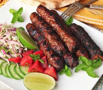 Lamb Kebab Lust Plate